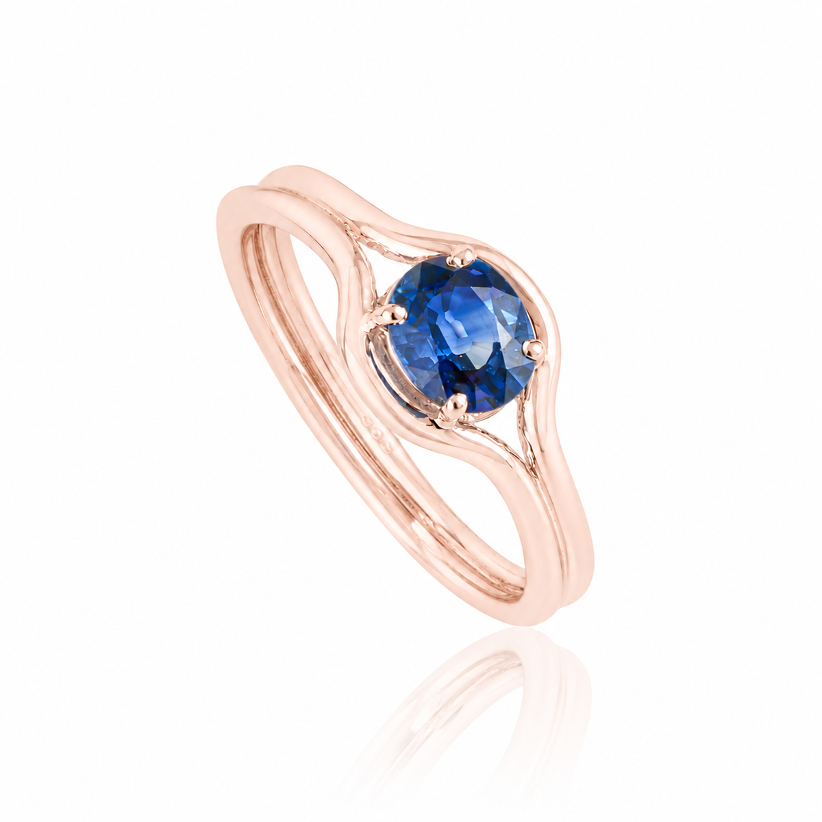 Blue Sapphire Solitaire Ring
