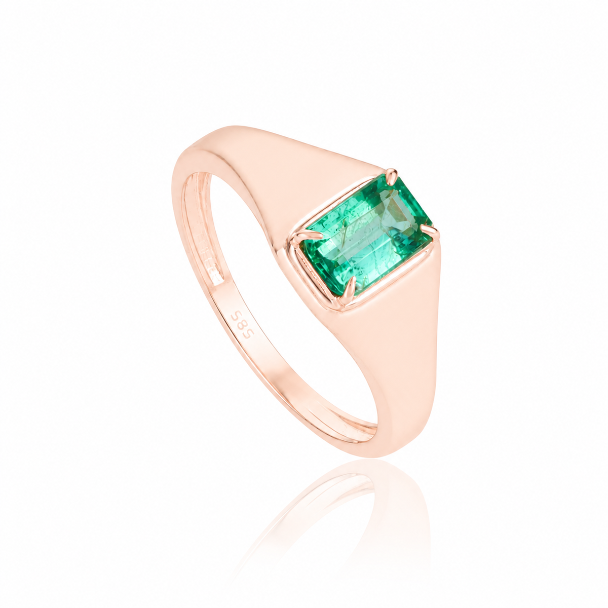 Emerald Signet Ring