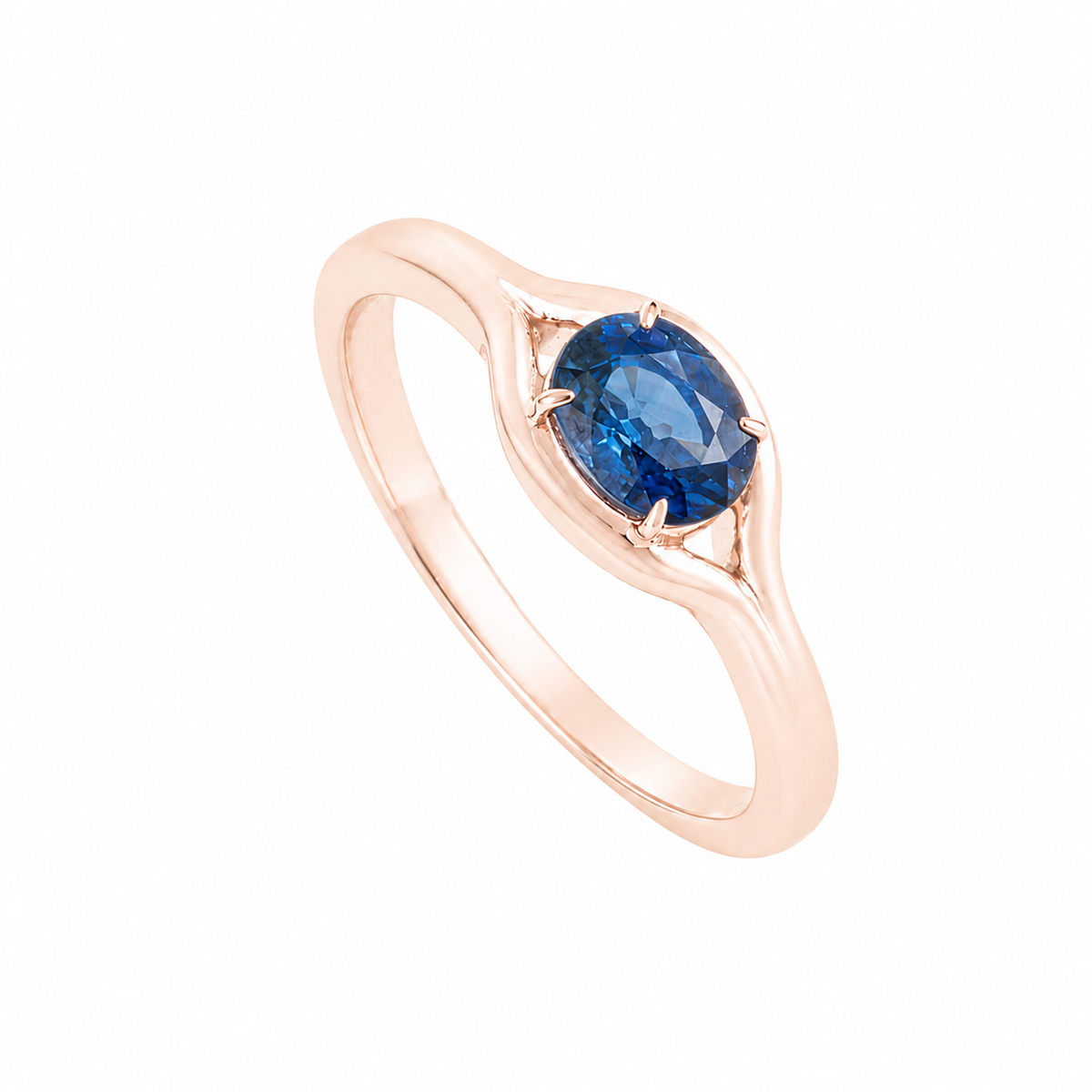 Blue Sapphire Gold Ring