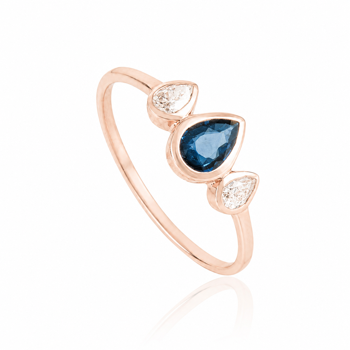 Blue Sapphire Diamond Ring