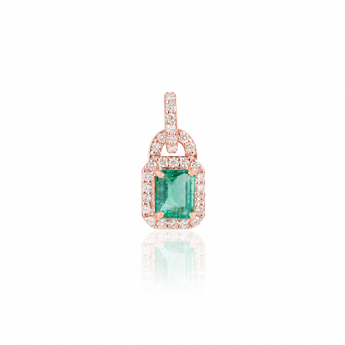 Emerald Diamond Pendant