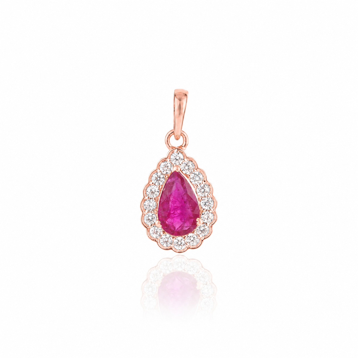 Ruby Diamond Pendant
