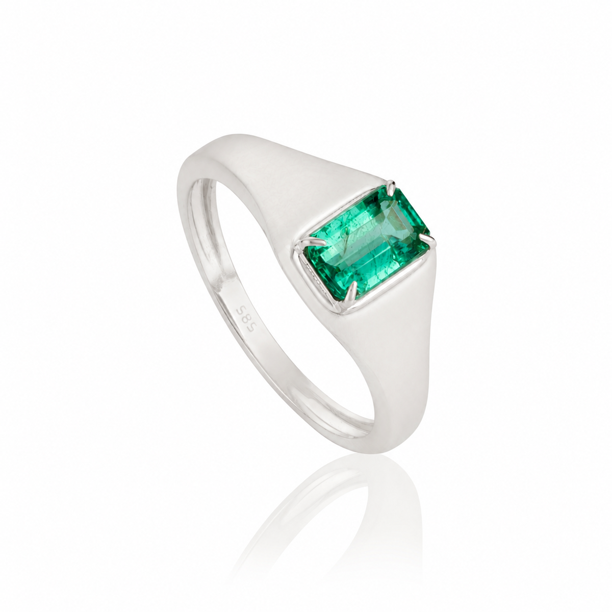 Emerald Signet Ring