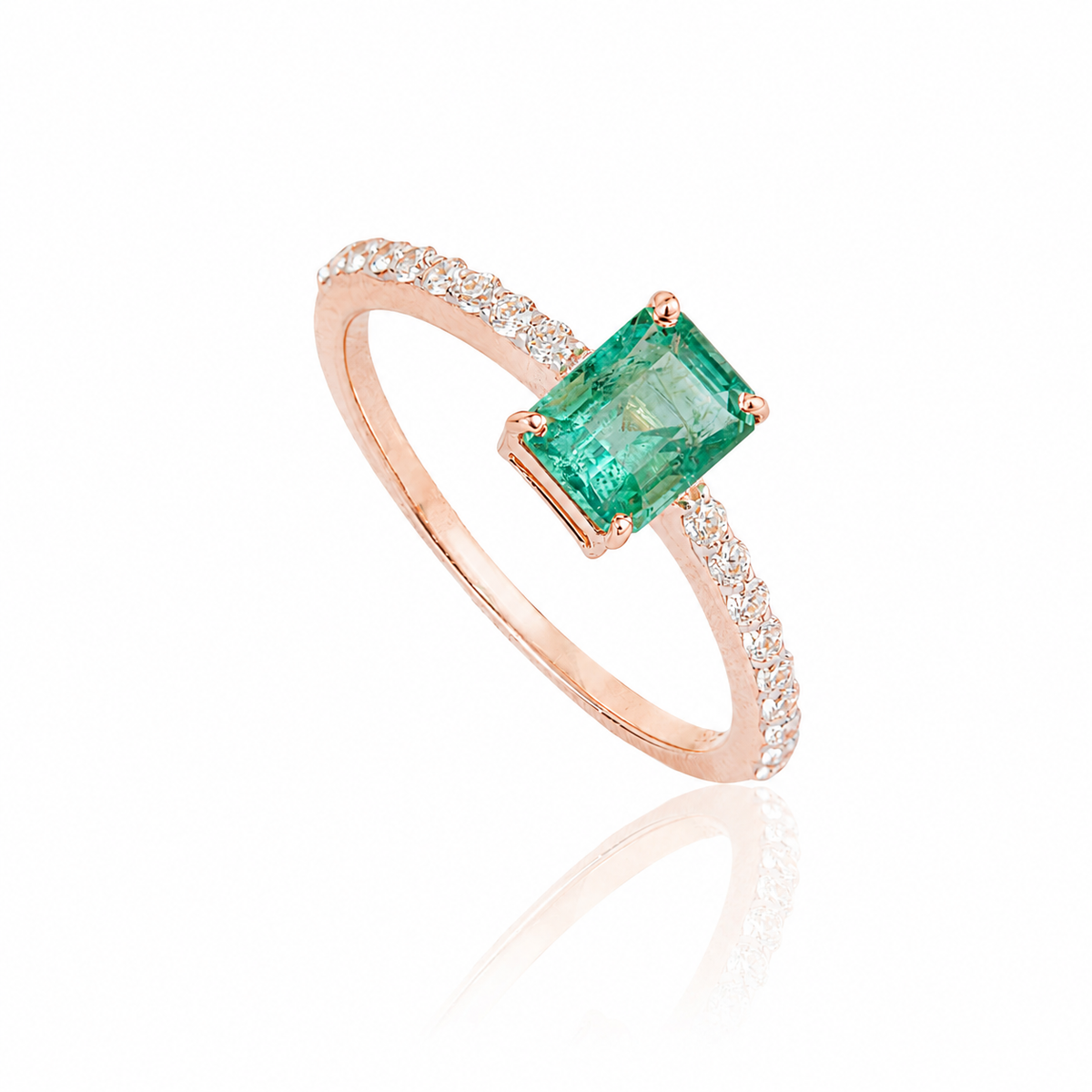 Emerald Diamond Ring