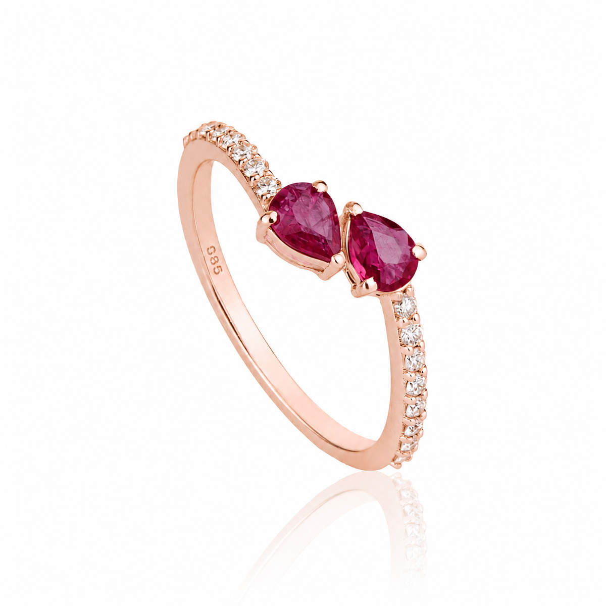 Ruby Diamond Ring for Women