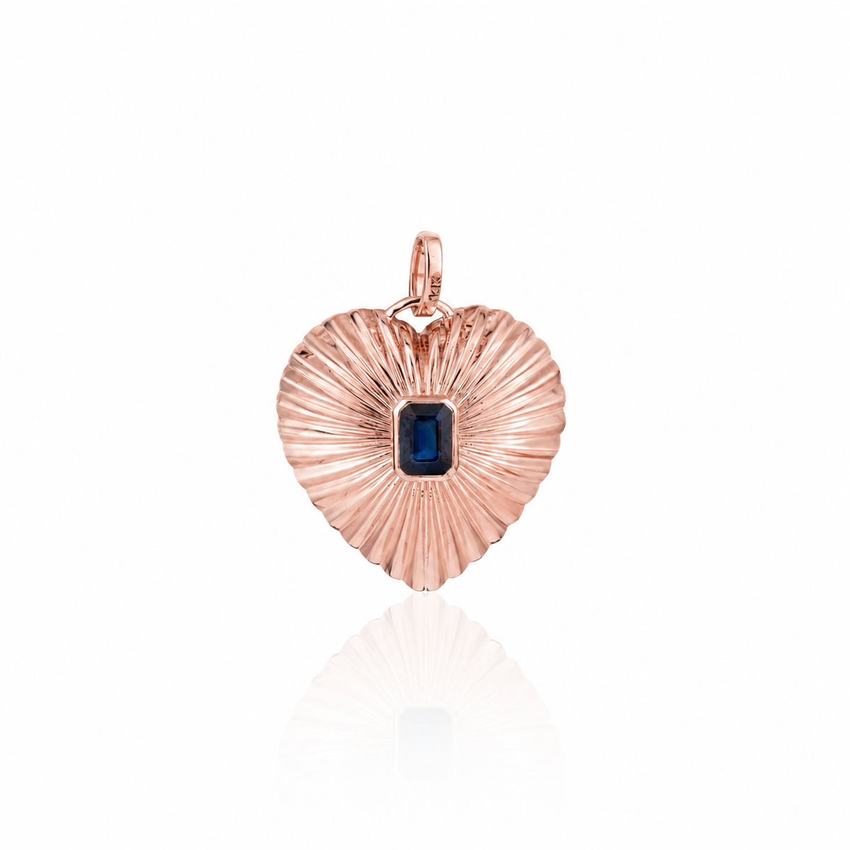 Sapphire Heart Pendant