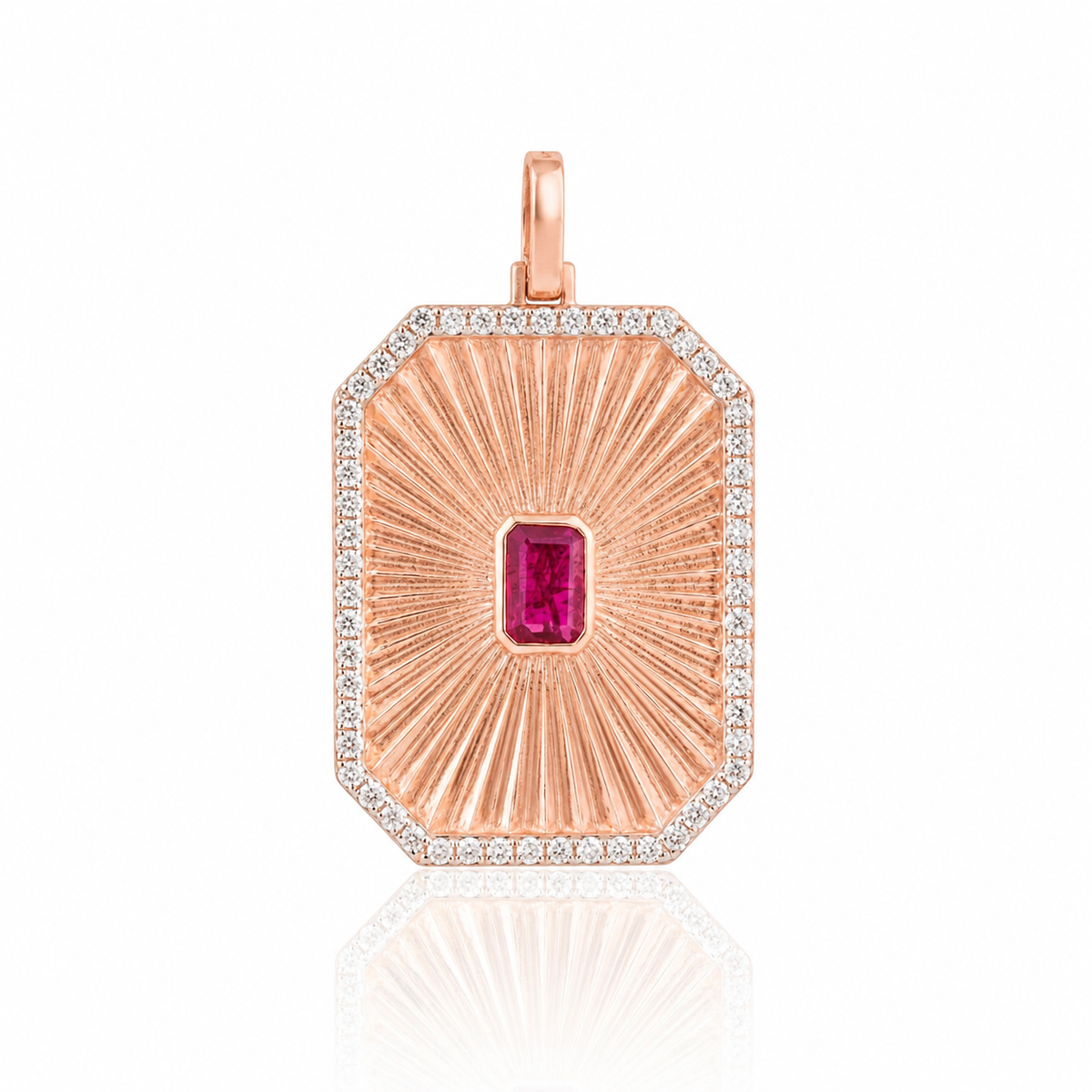 Ruby Diamond Pendant