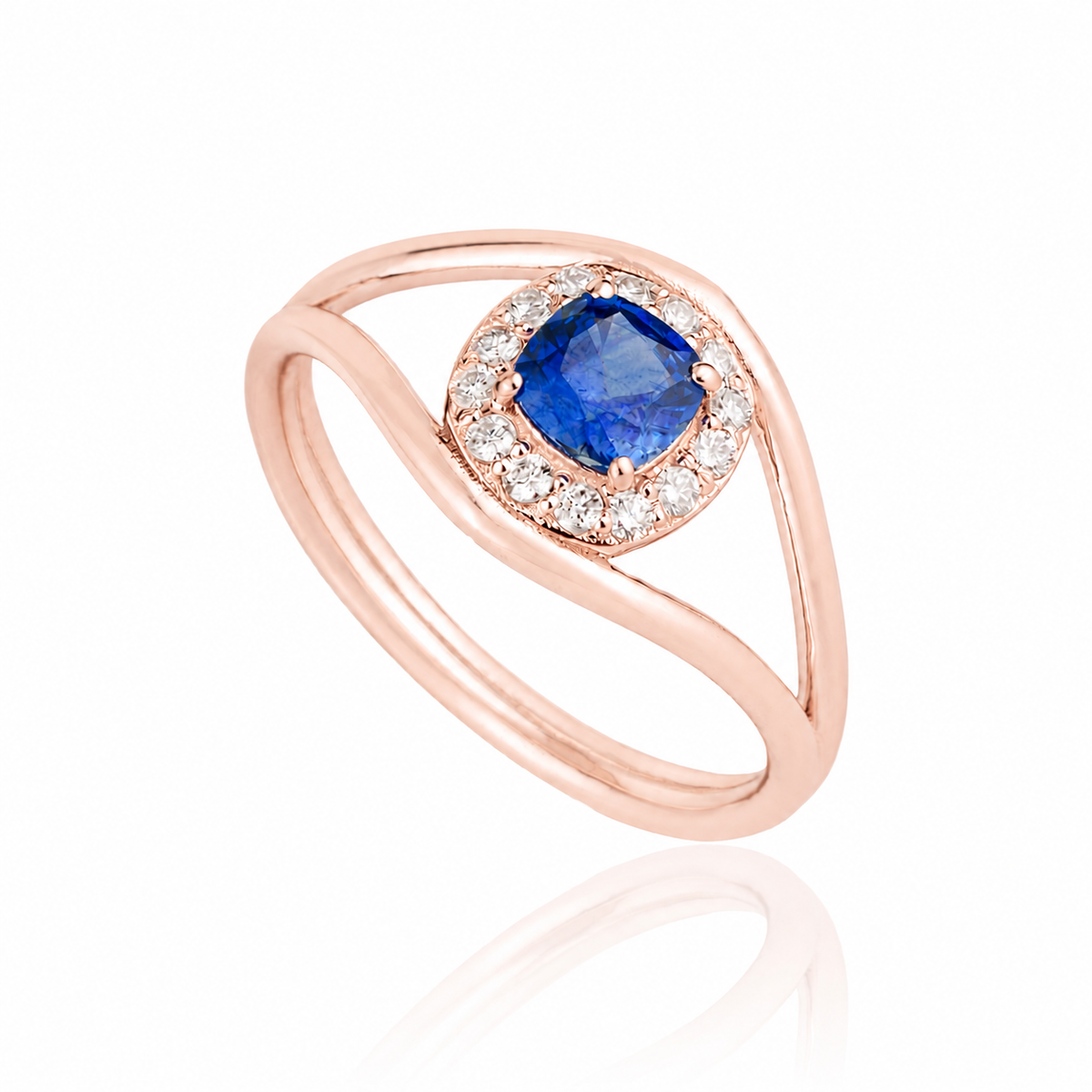 Blue Sapphire Open Ring