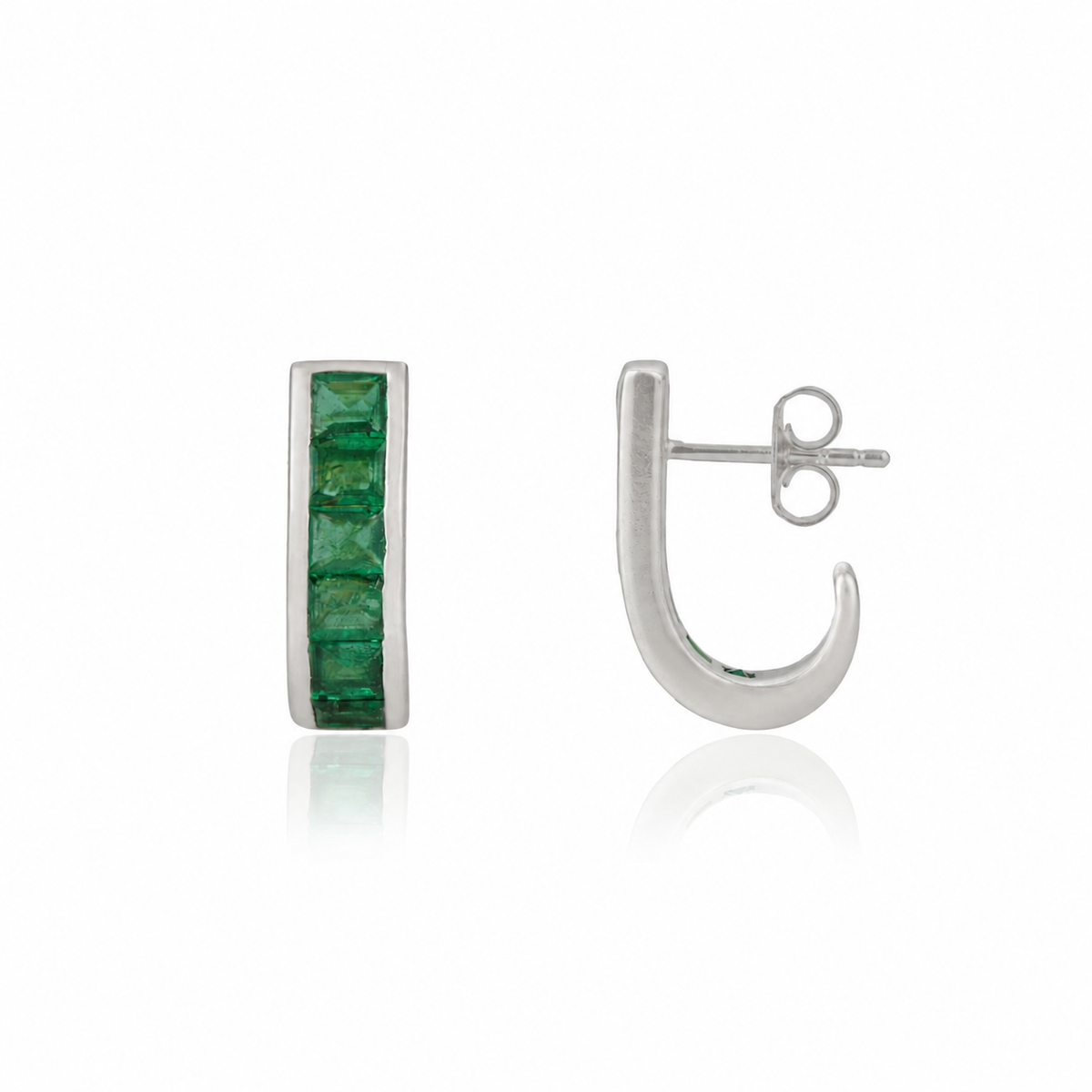 Emerald Stud Earrings