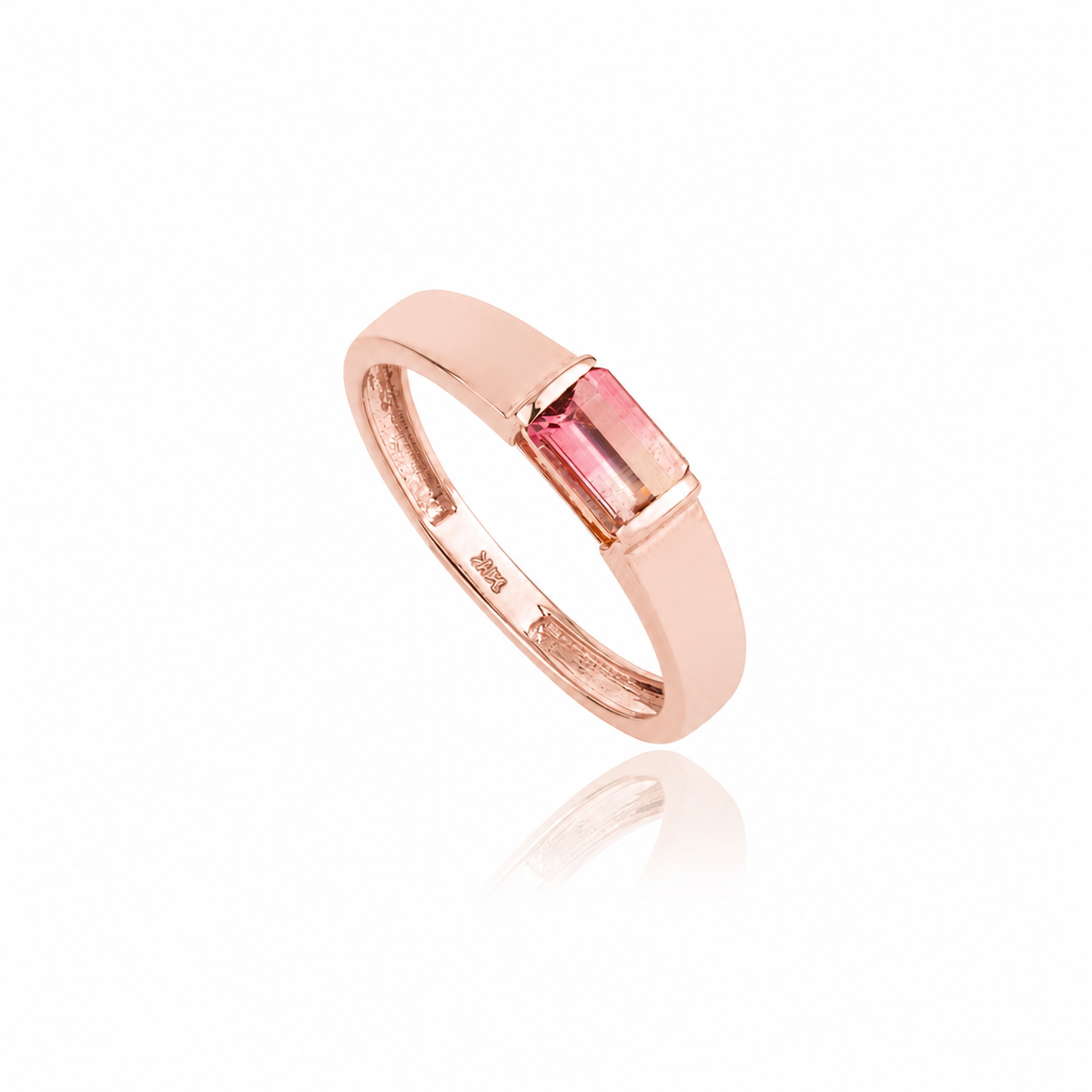 Watermelon Tourmaline Ring