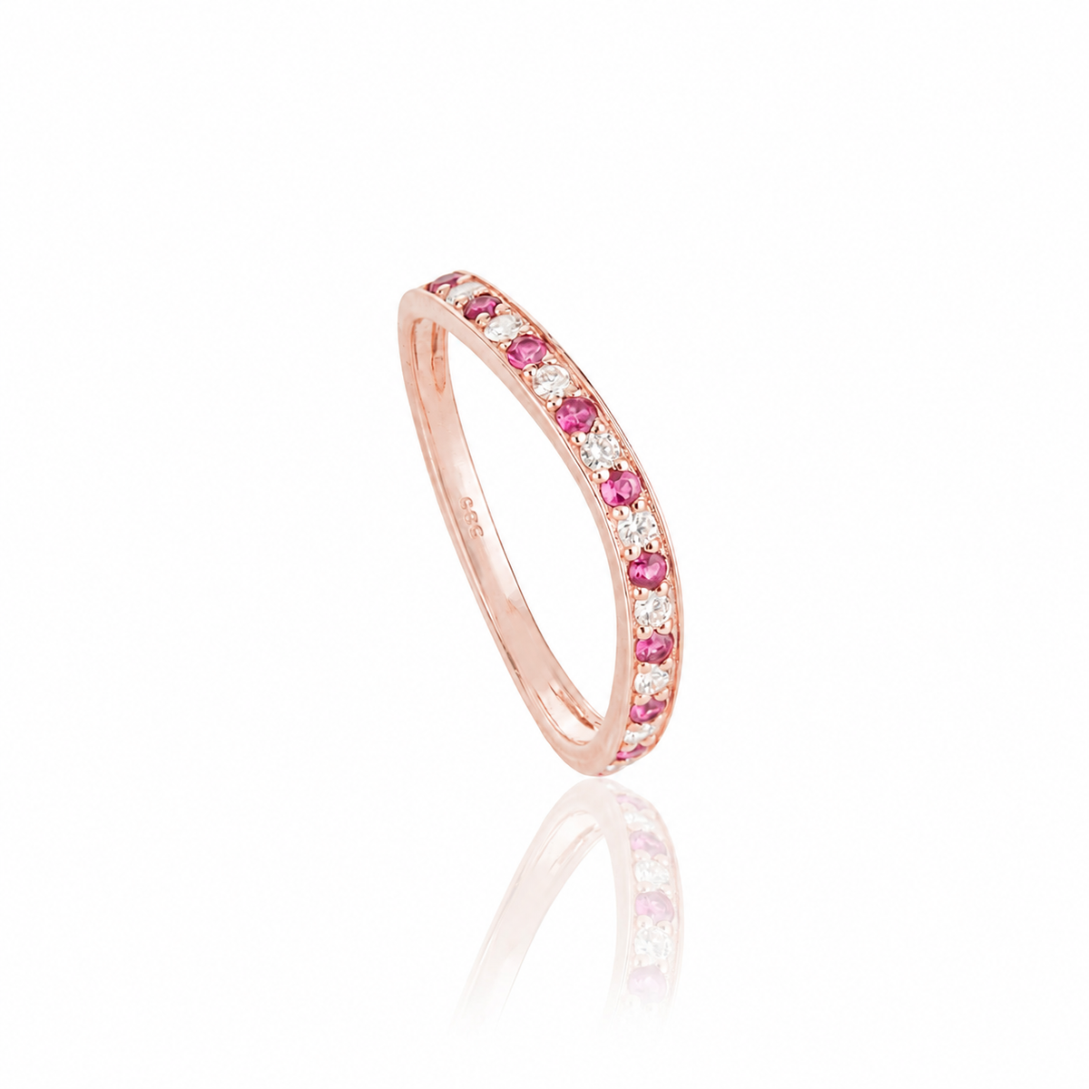 Ruby Diamond Eternity Band