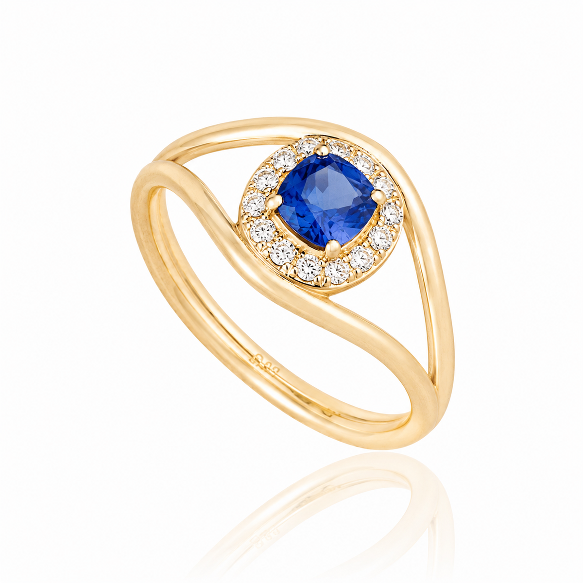 Blue Sapphire Open Ring