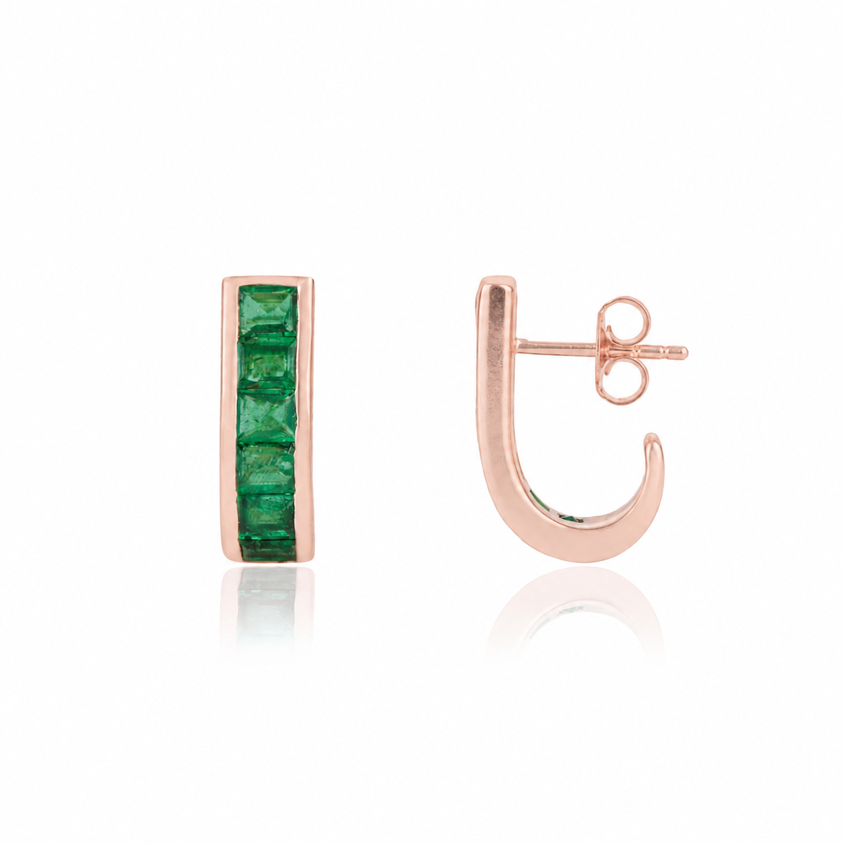 Emerald Stud Earrings