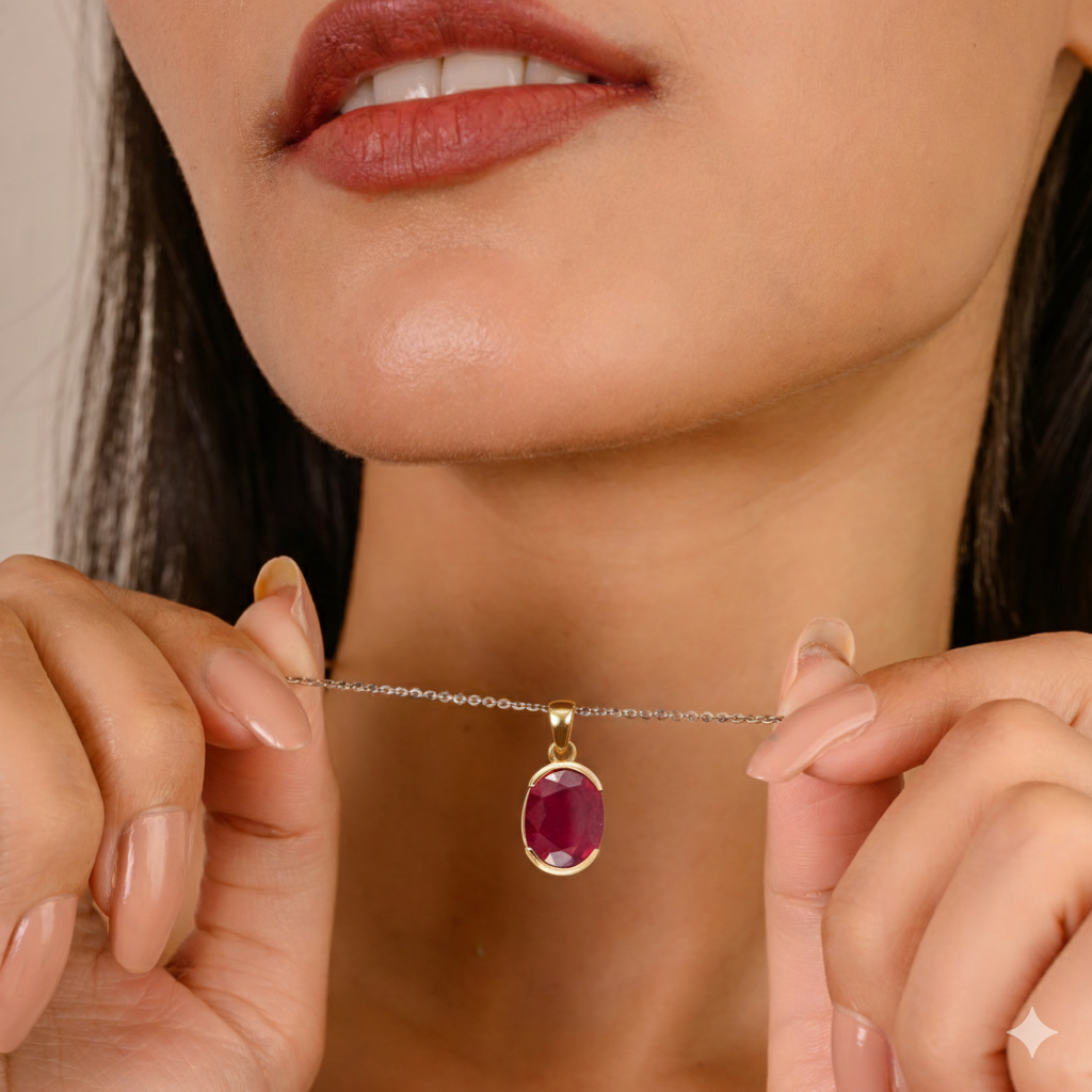 Ruby Gold Pendant