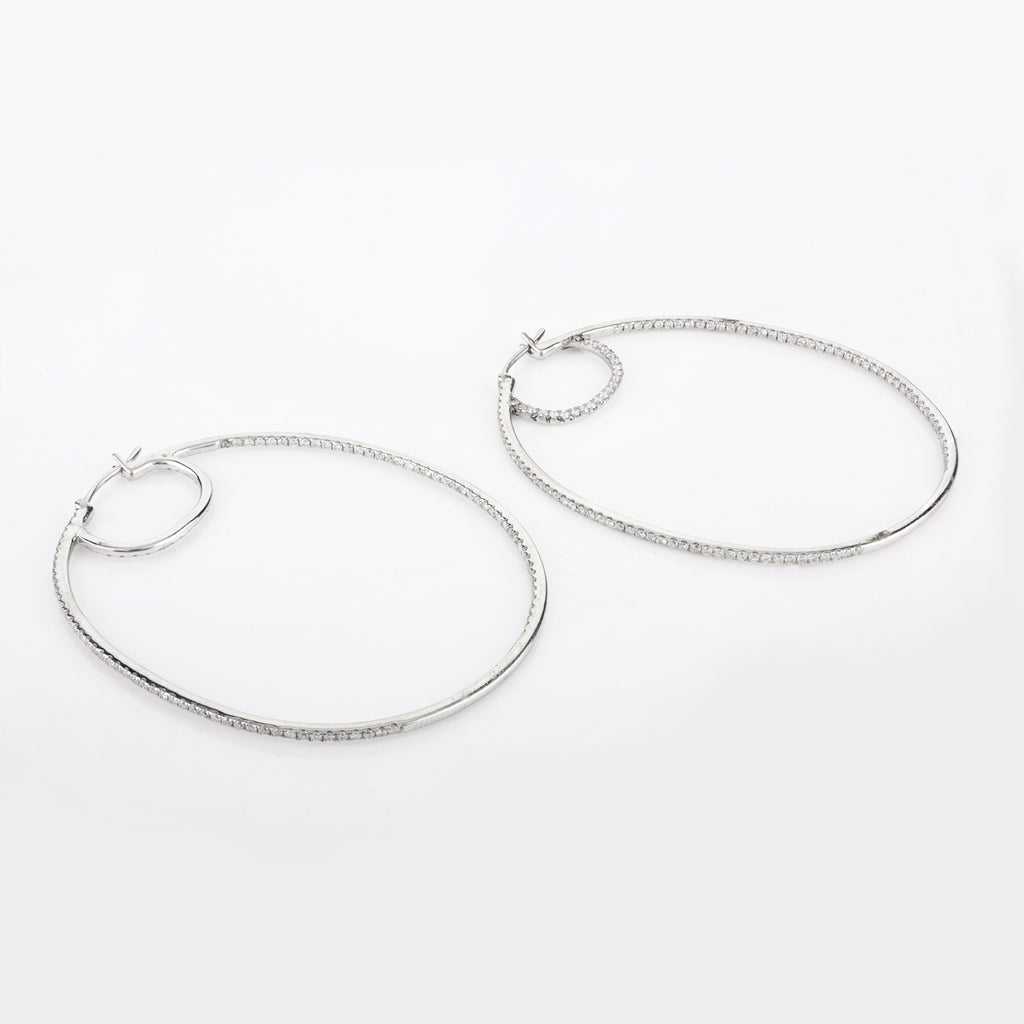 Diamond 18K Gold Earring