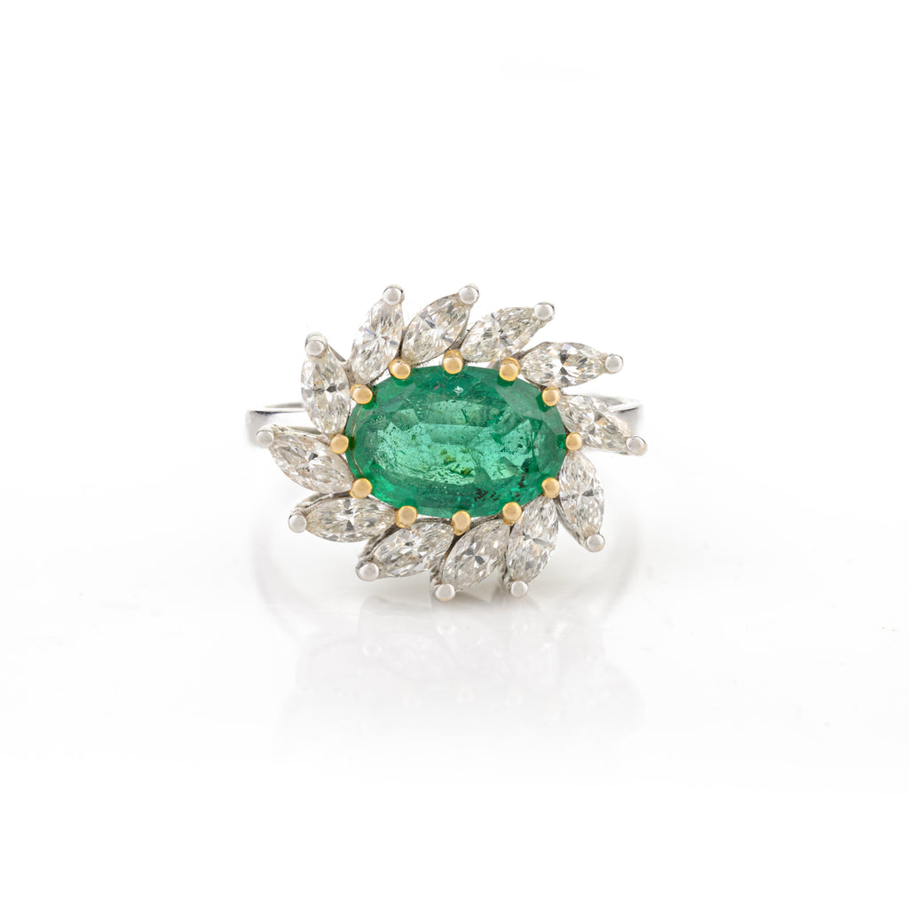 Emerald Diamond Ring