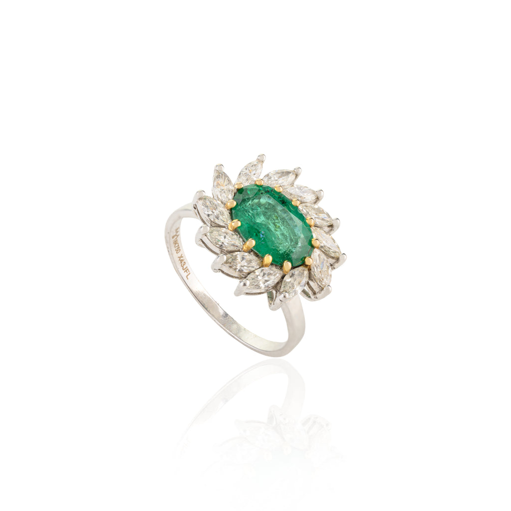 Emerald Diamond Ring
