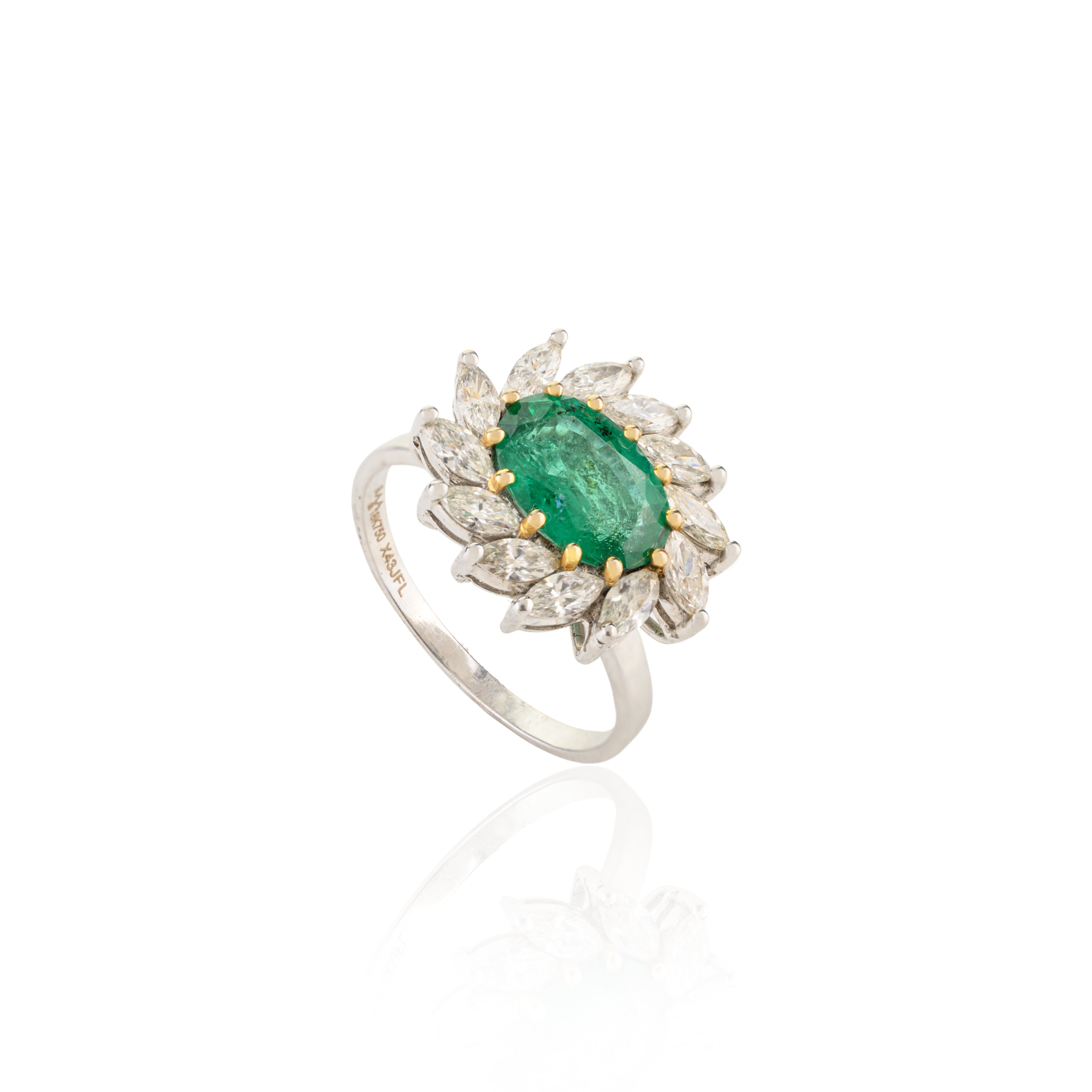 Emerald Diamond Ring