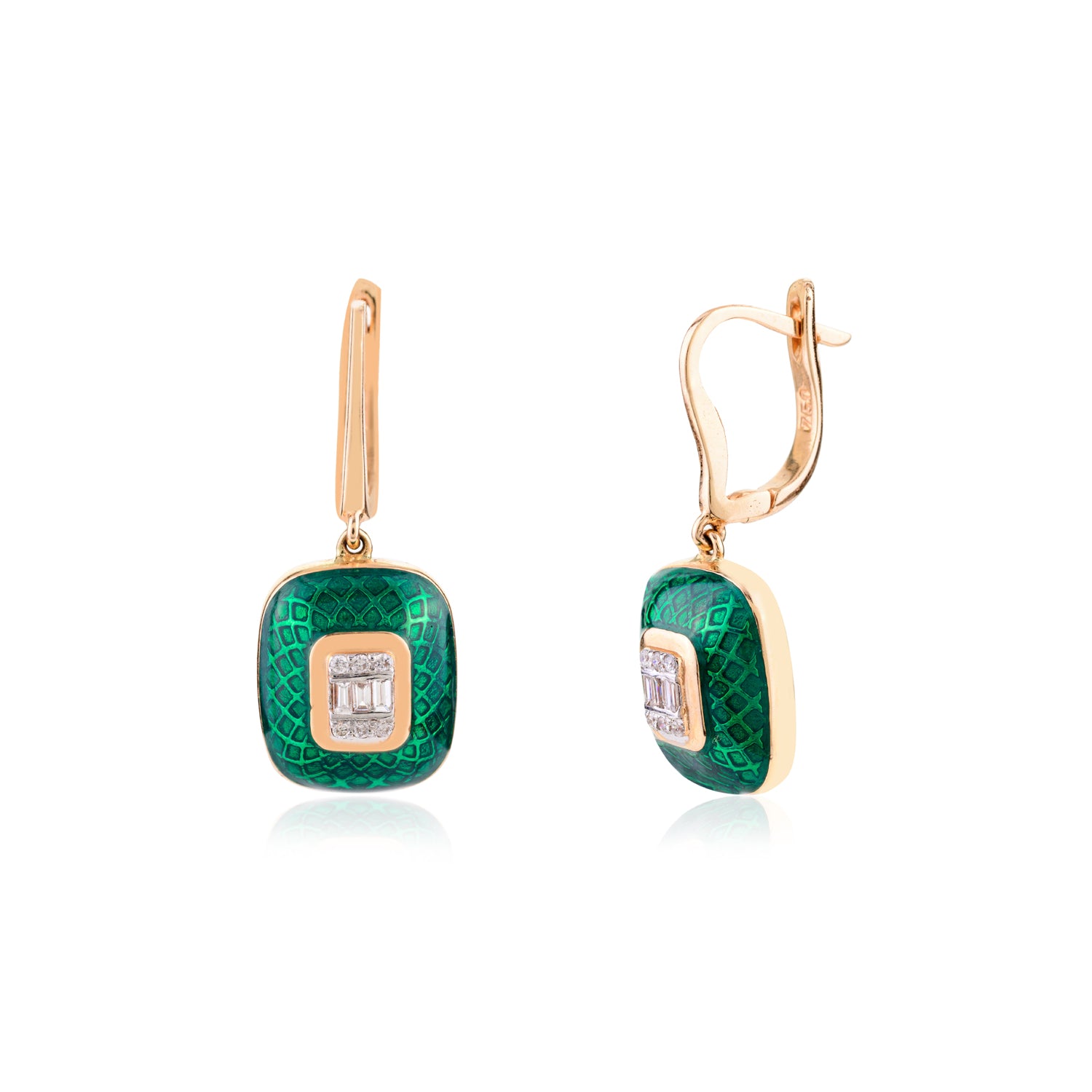 Emerald 18K Gold Earring