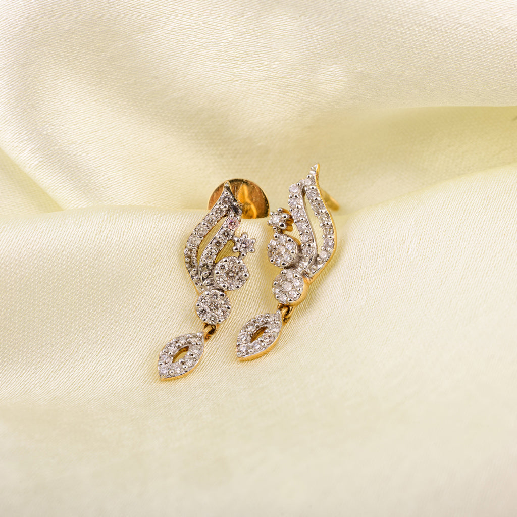 Diamond 18K Gold Earrings