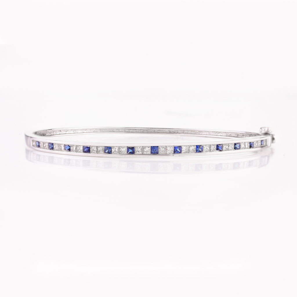 Diamond Sapphire Bangle / Bracelet