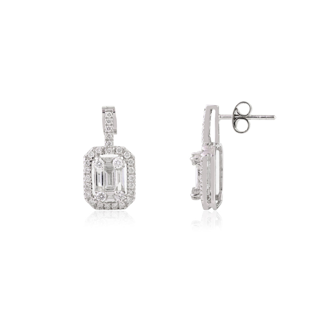Diamond 18K Gold Earring