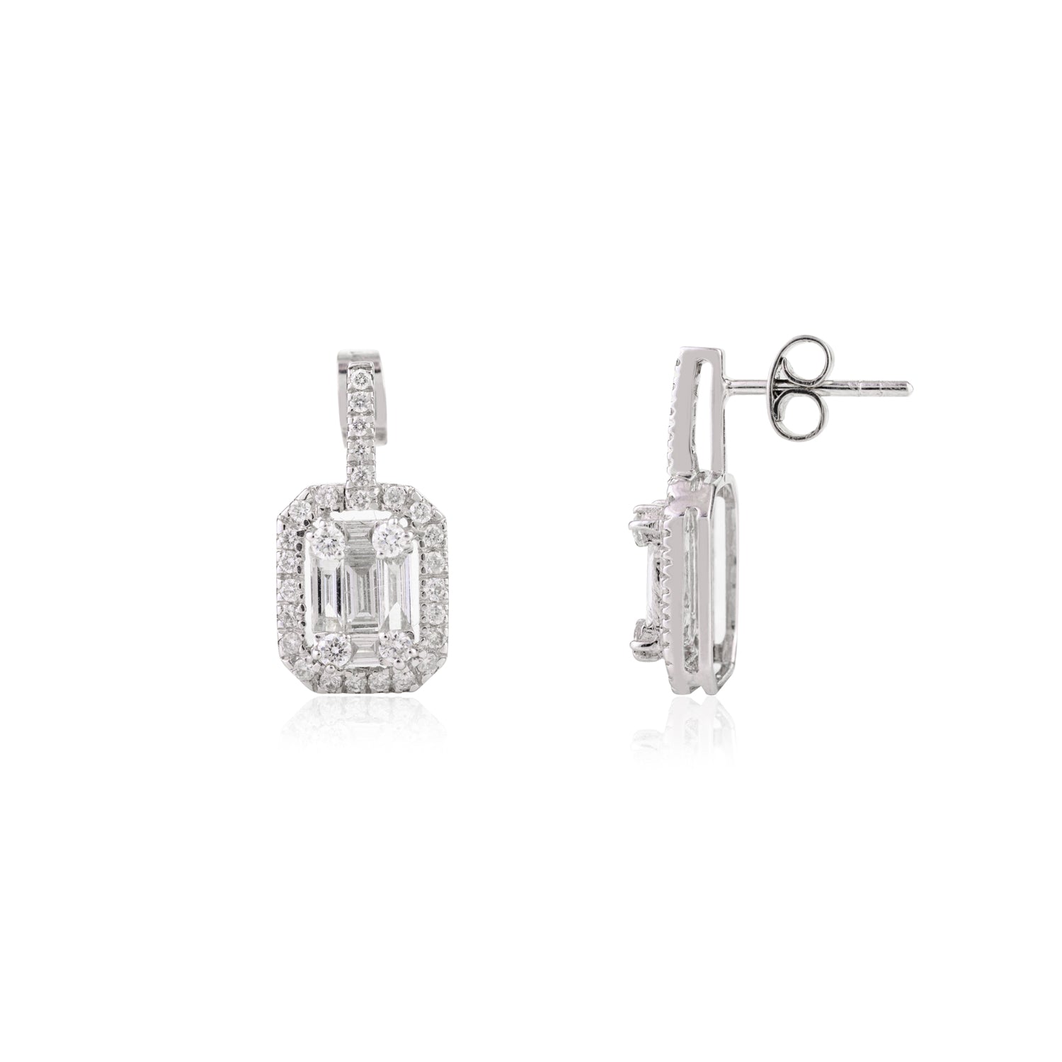 Diamond 18K Gold Earring