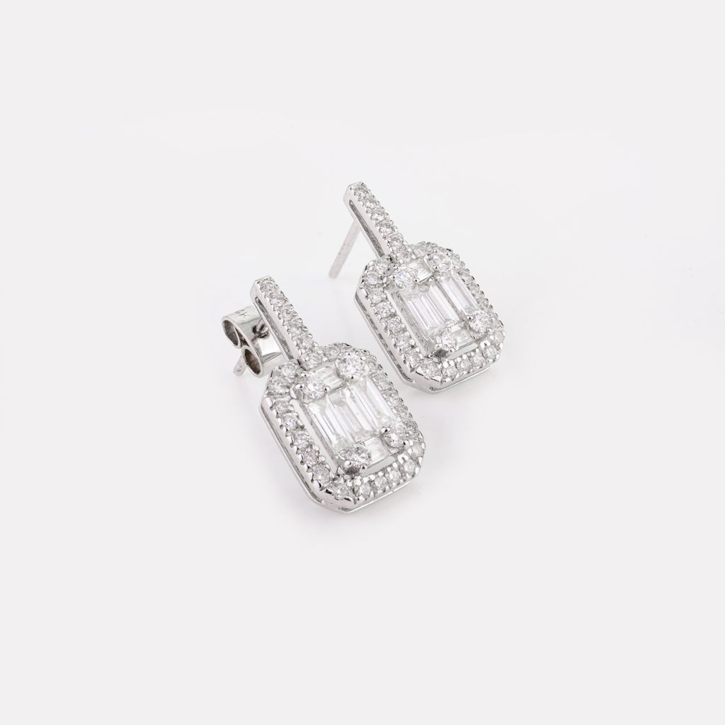 Diamond 18K Gold Earring