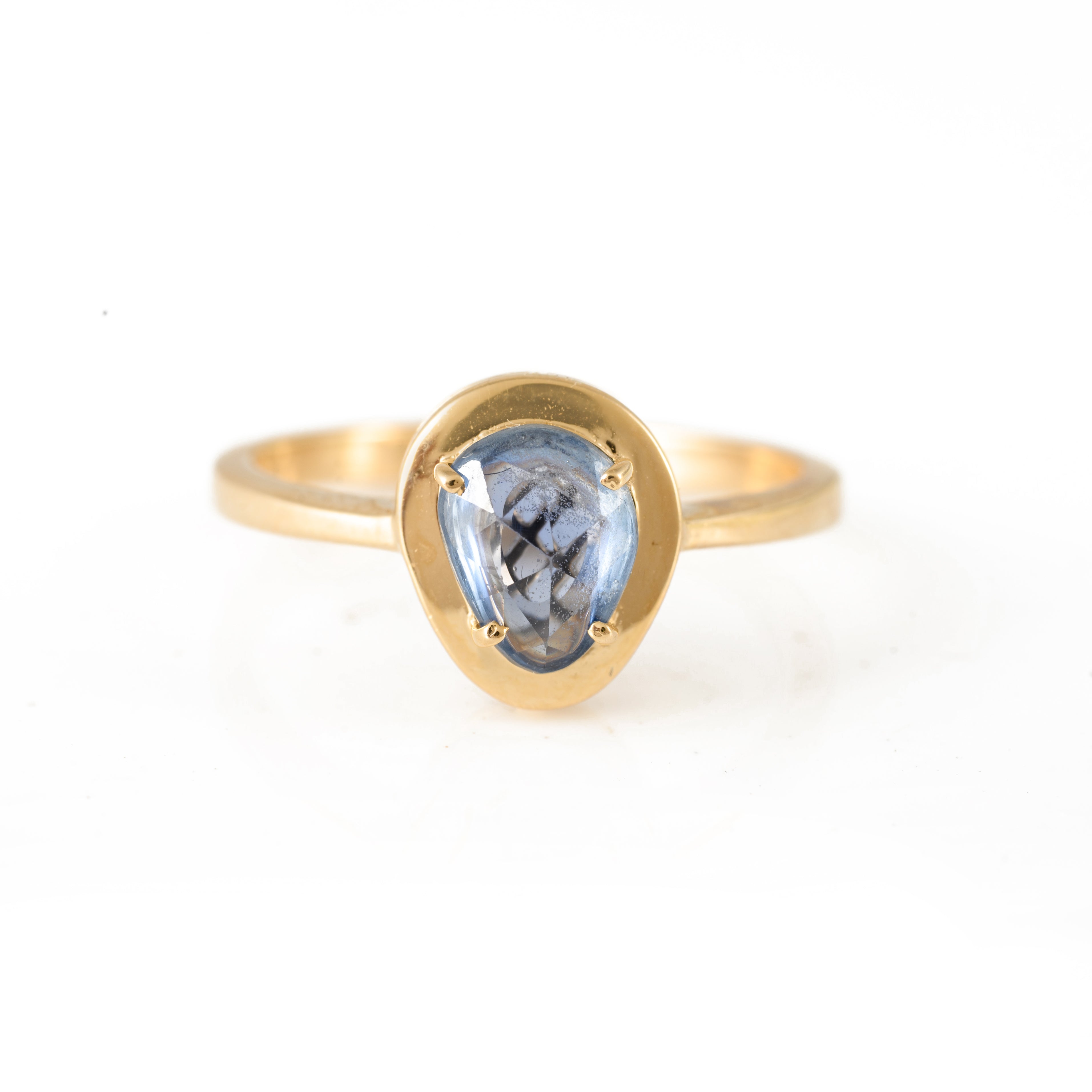Natural Blue Sapphire Gold Ring