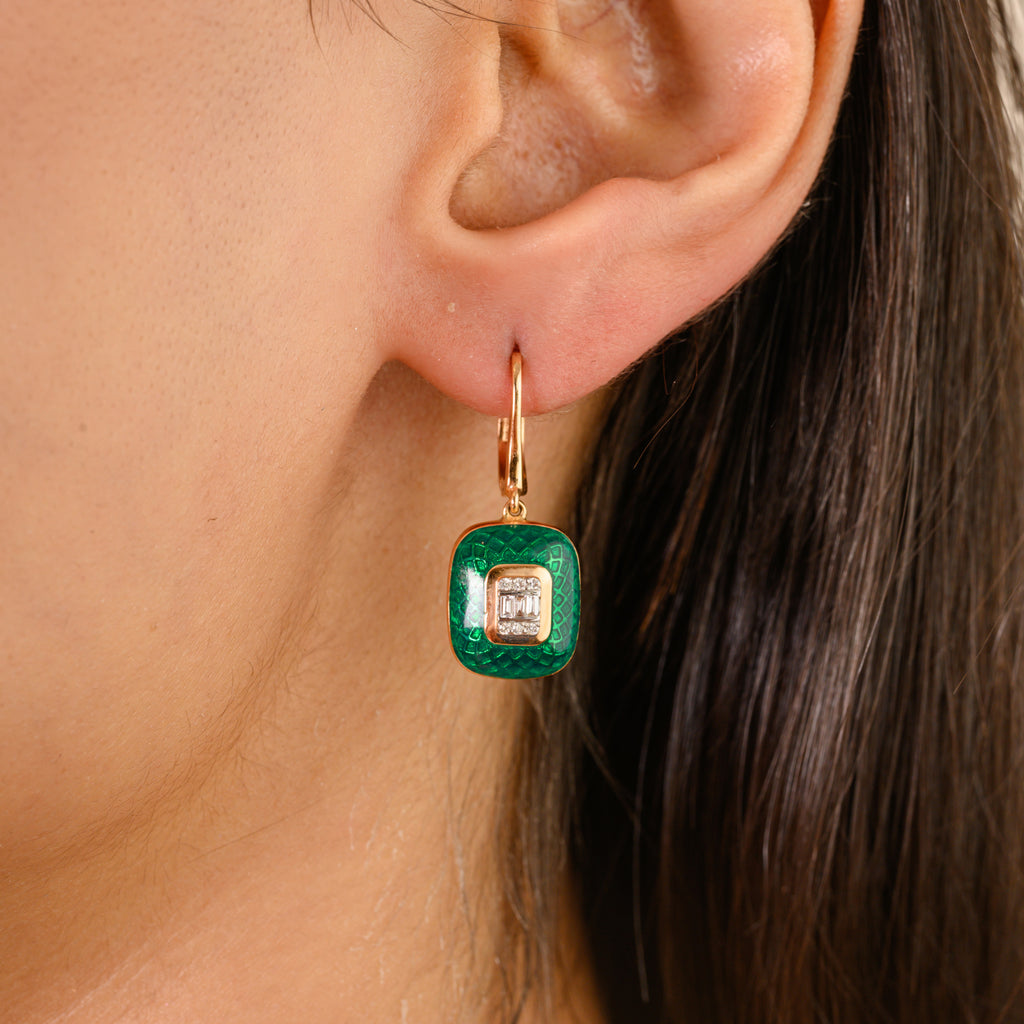 Emerald 18K Gold Earring