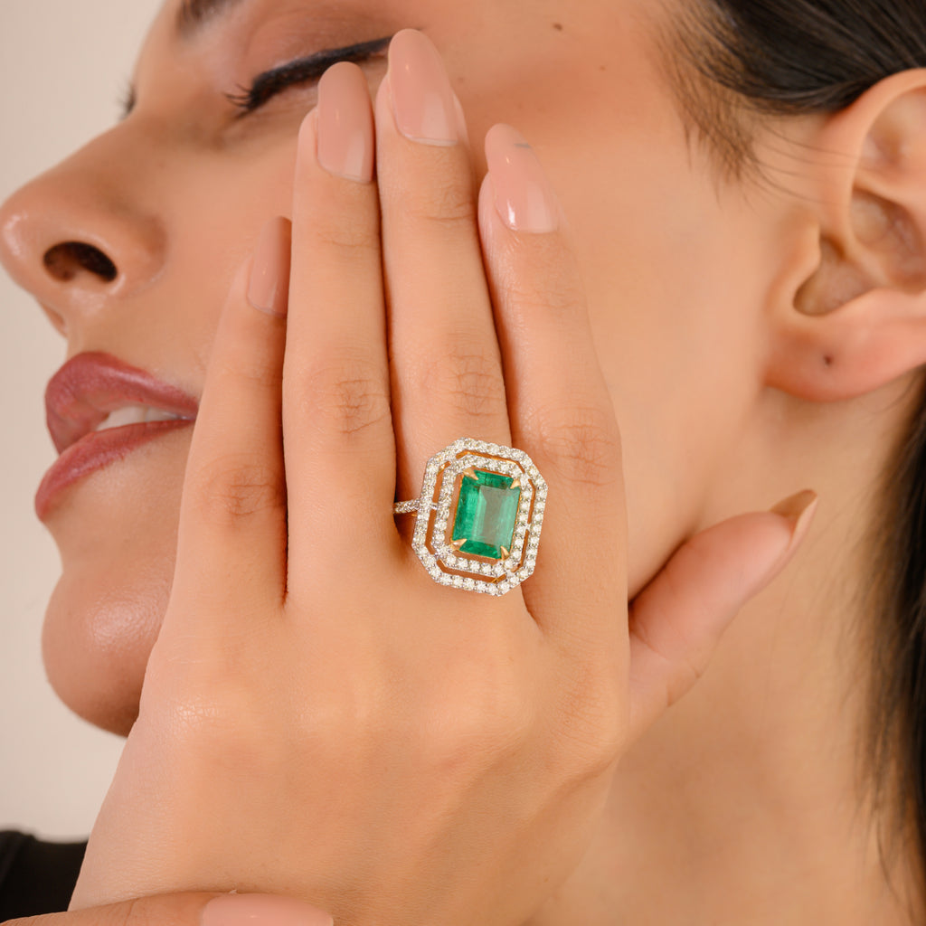Emerald Diamond Ring