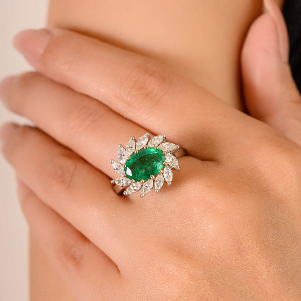 Emerald Diamond Ring