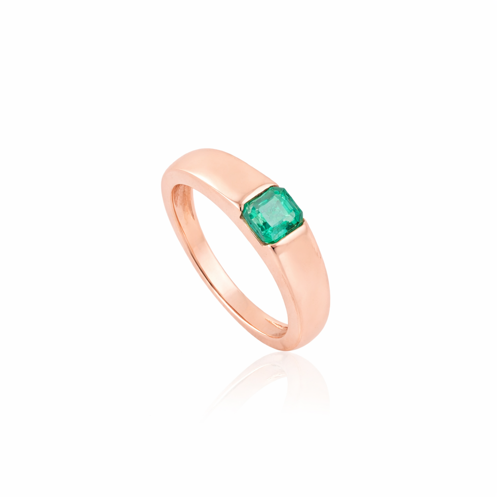 Emerald Signet Ring