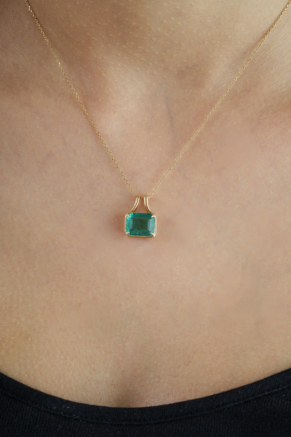 Rectangular Emerald Cut Pendant