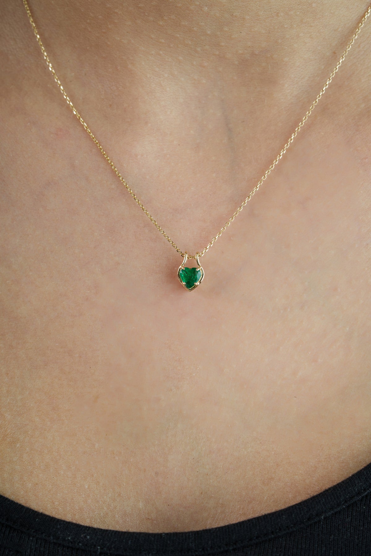 Emerald Heart Pendant