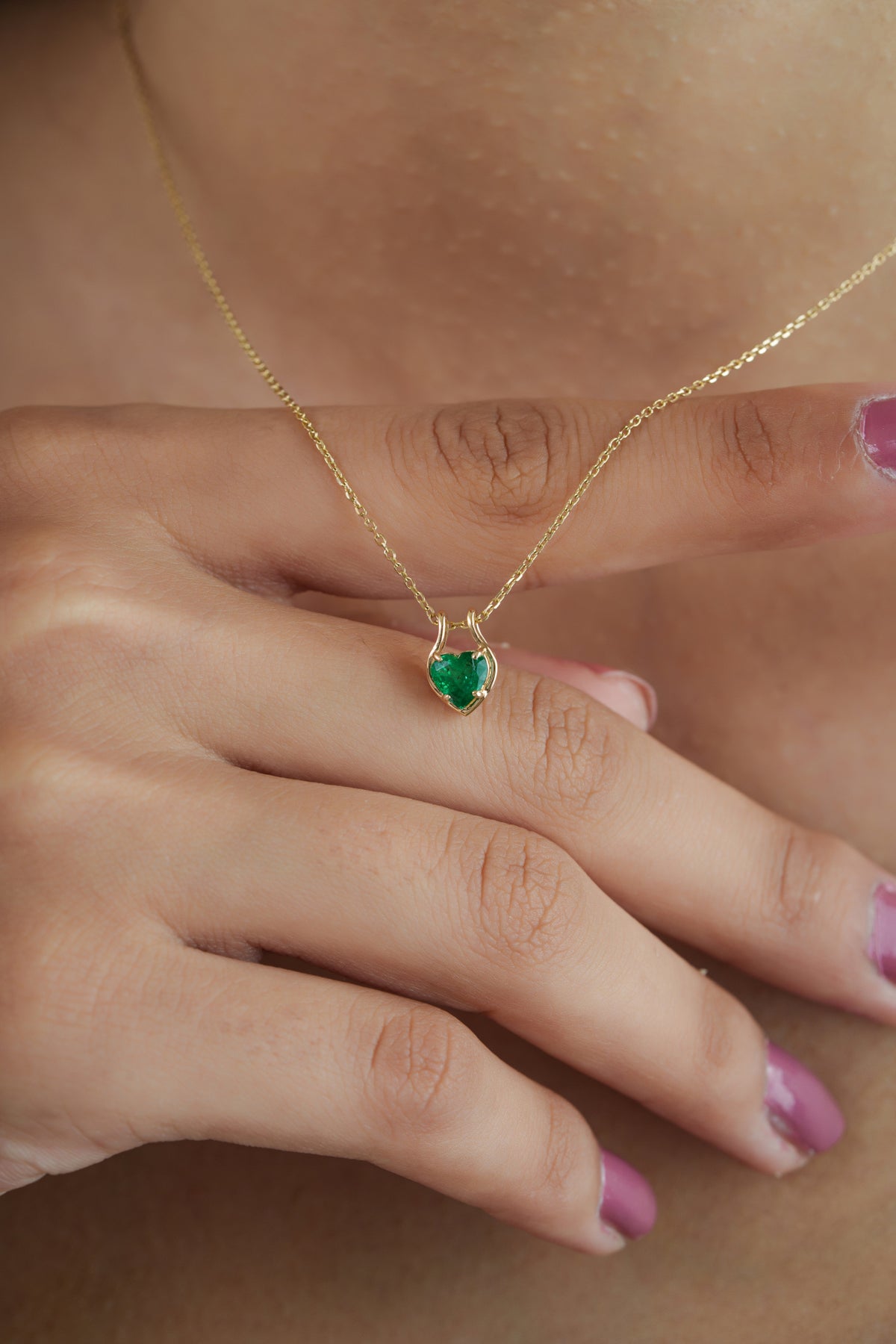 Emerald Heart Pendant