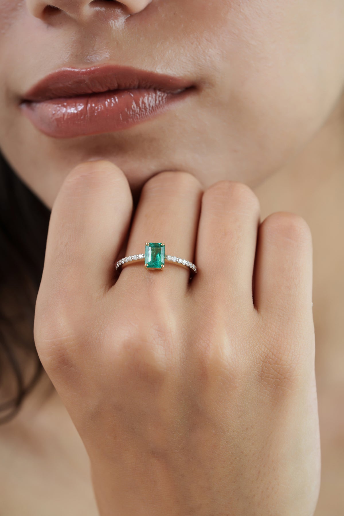Emerald Diamond Ring