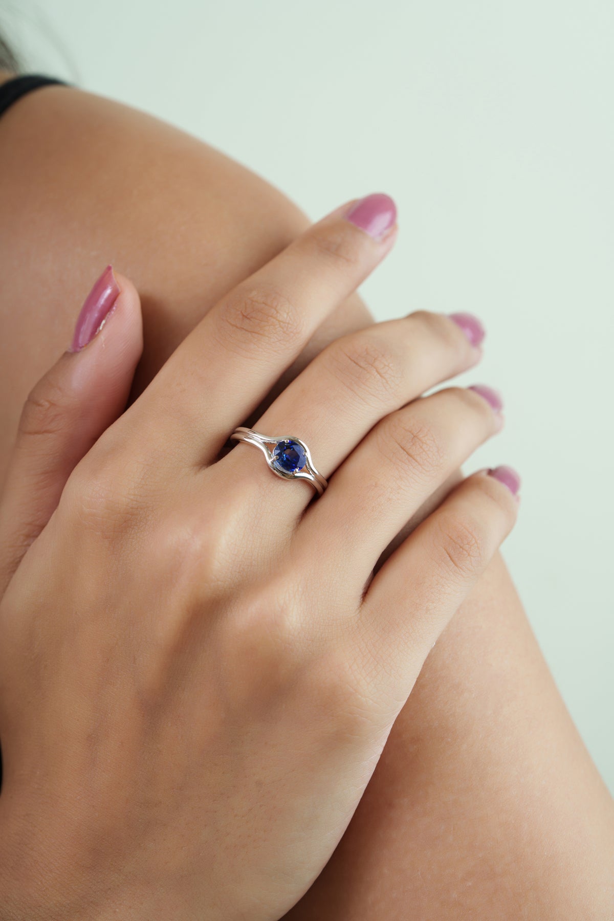 Blue Sapphire Solitaire Ring