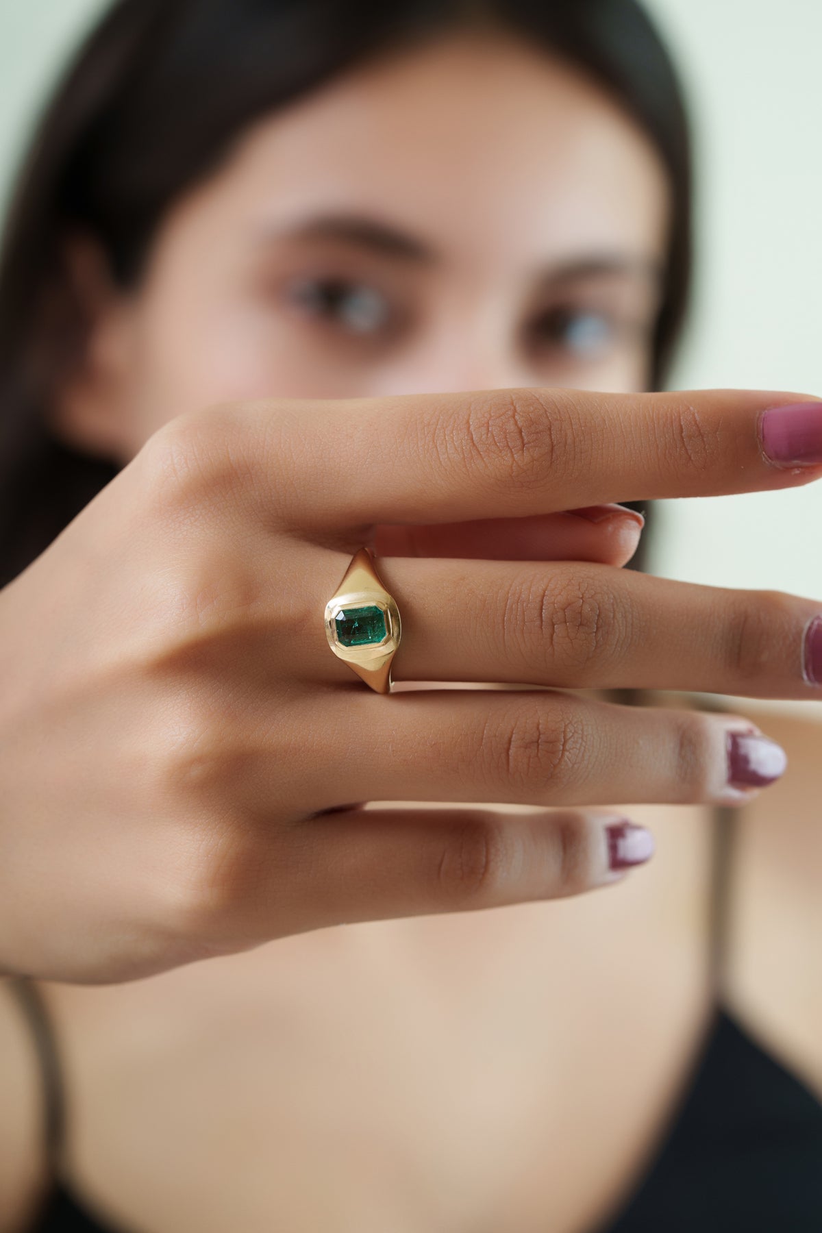 Emerald Signet Ring
