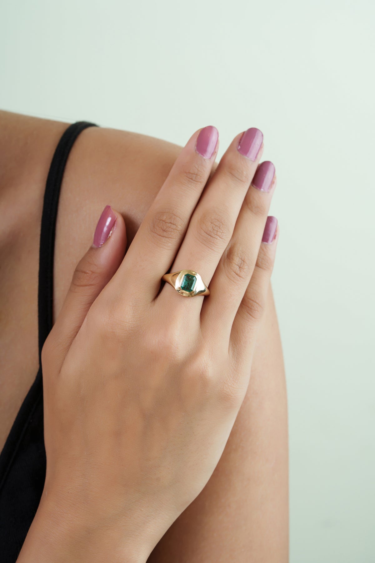 Emerald Signet Ring