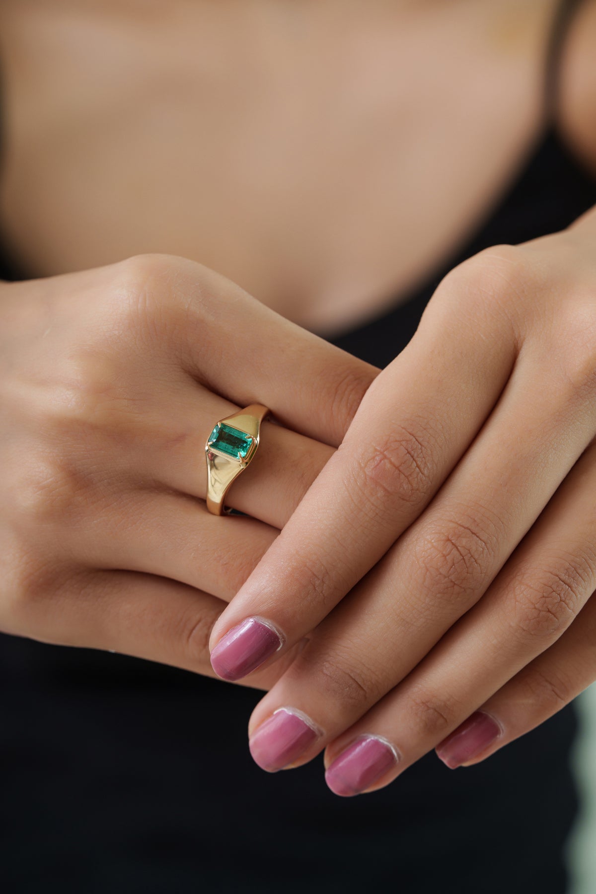 Emerald Signet Ring