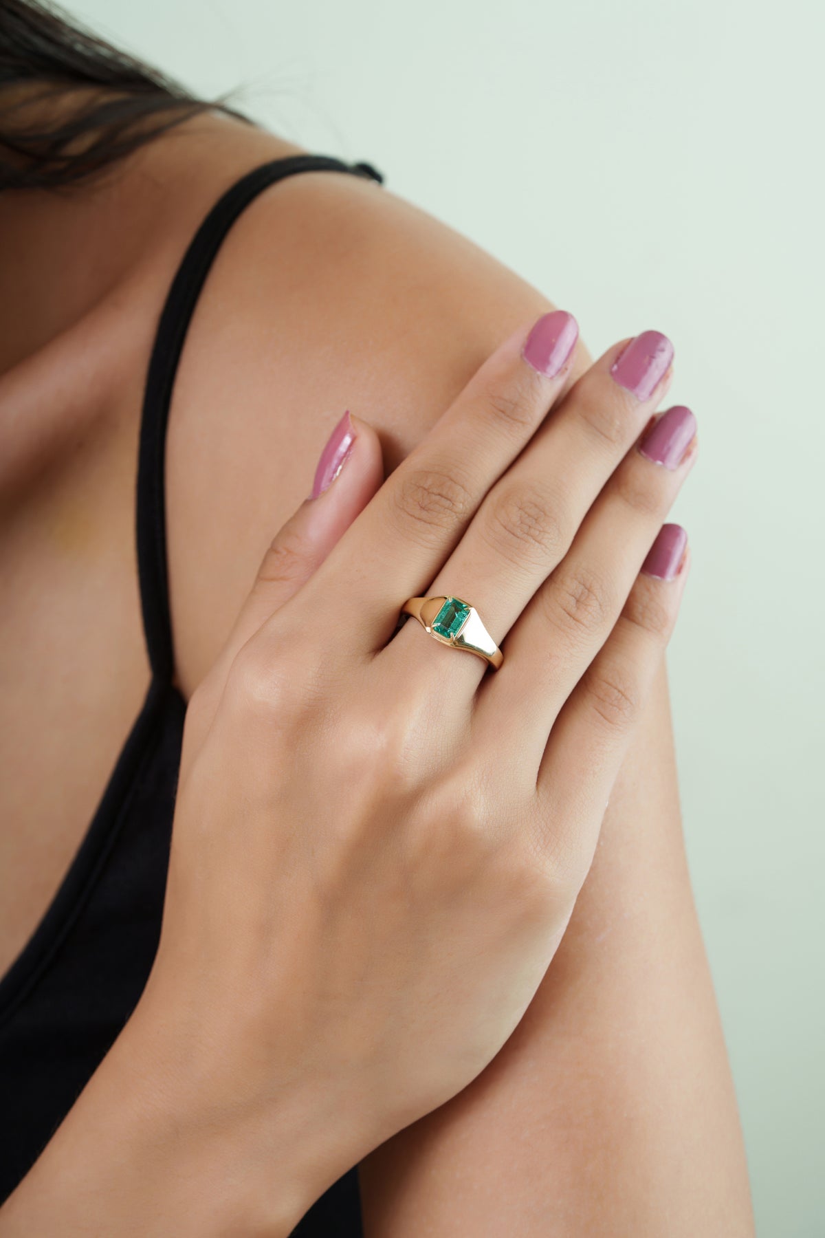 Emerald Signet Ring