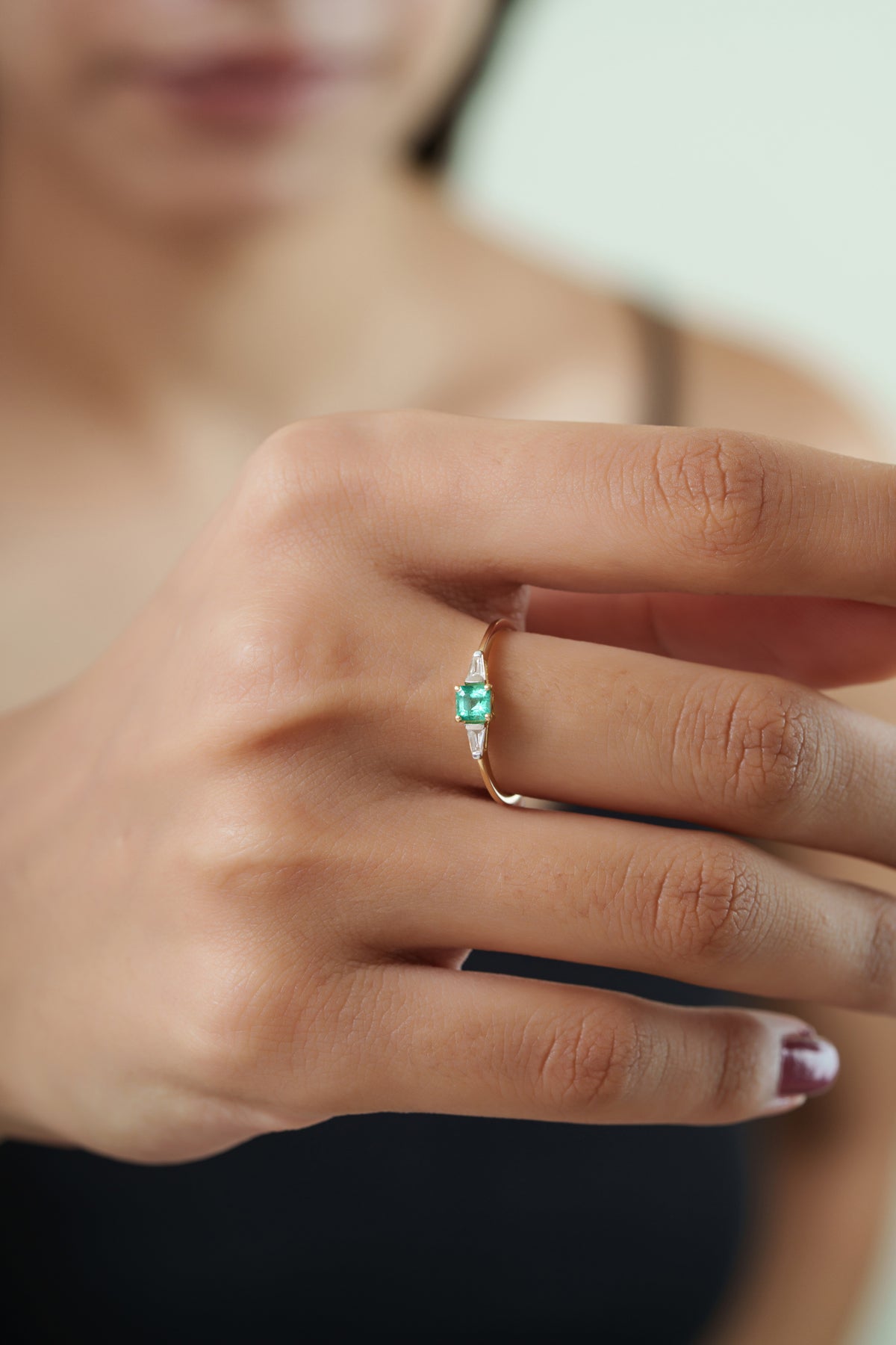 Emerald & Diamond Ring