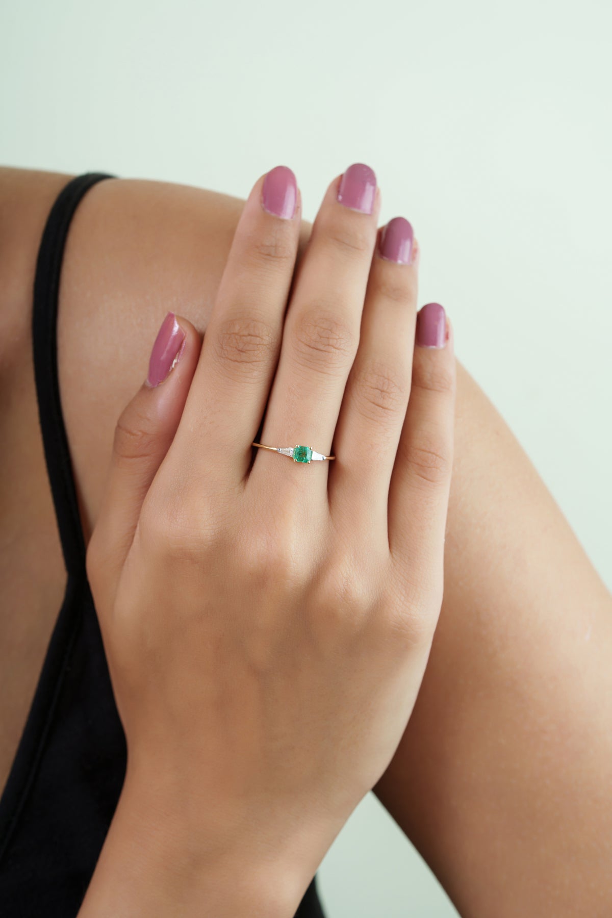 Emerald & Diamond Ring