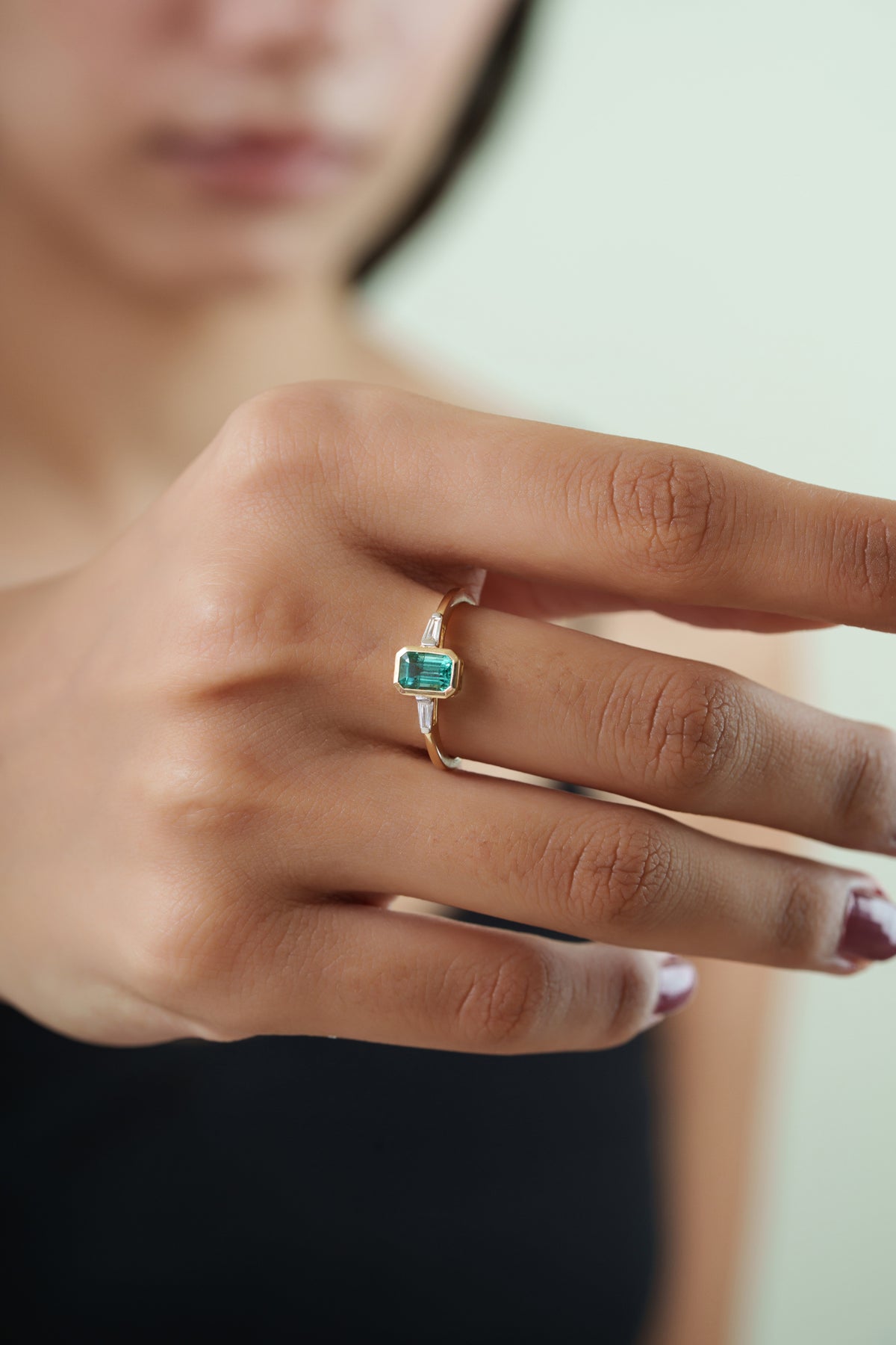 Emerald & Diamond Ring
