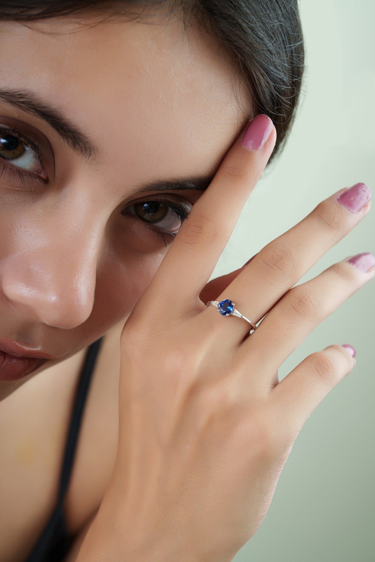 Sapphire Diamond Ring