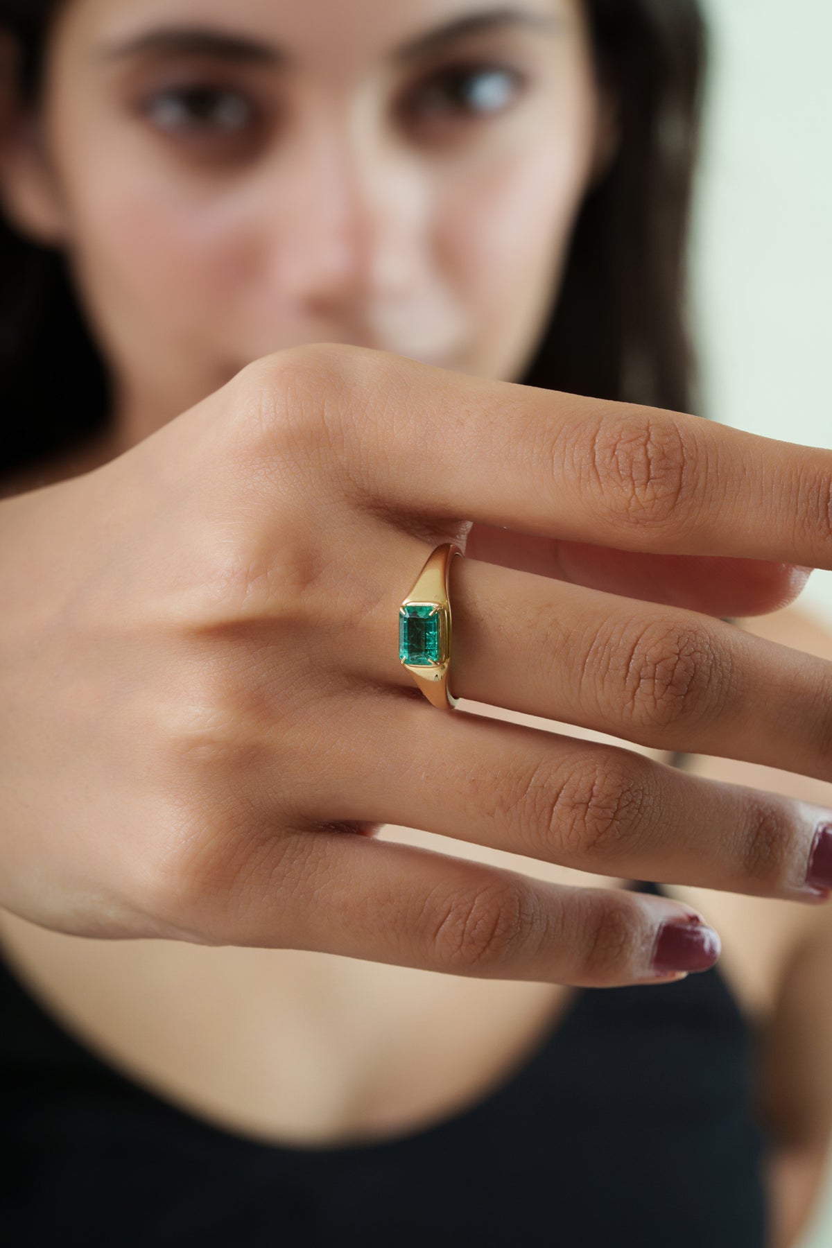 Emerald Signet Ring