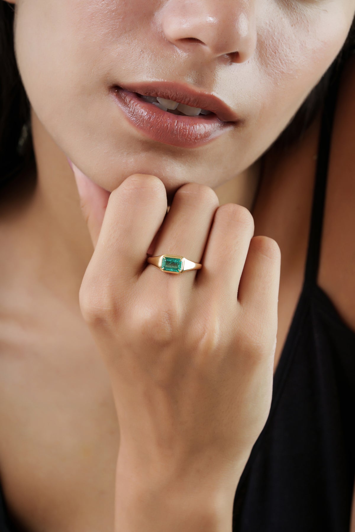 Emerald Signet Ring