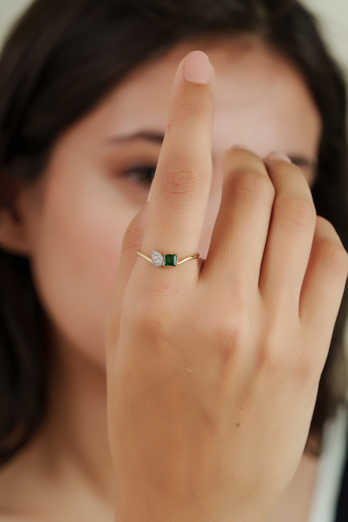 Emerald Diamond Ring