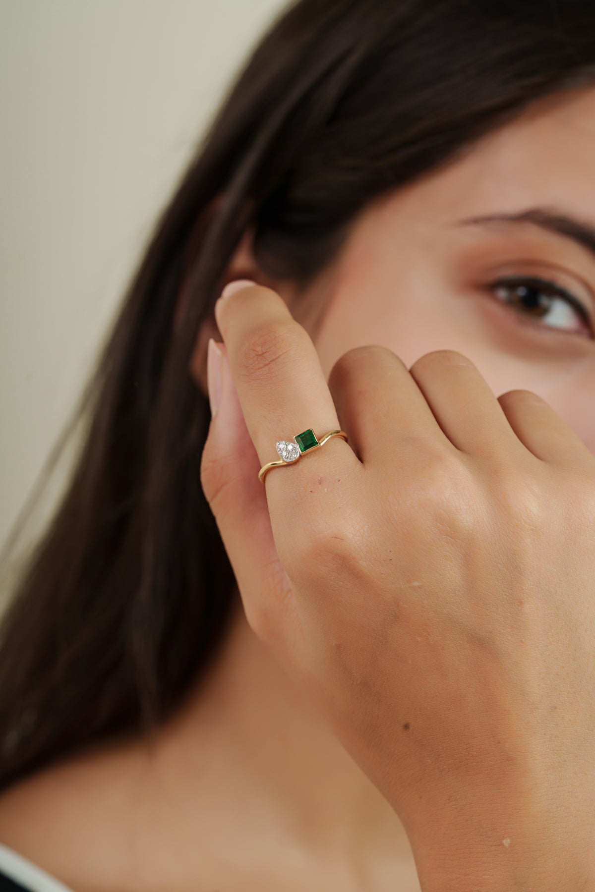 Emerald Diamond Ring